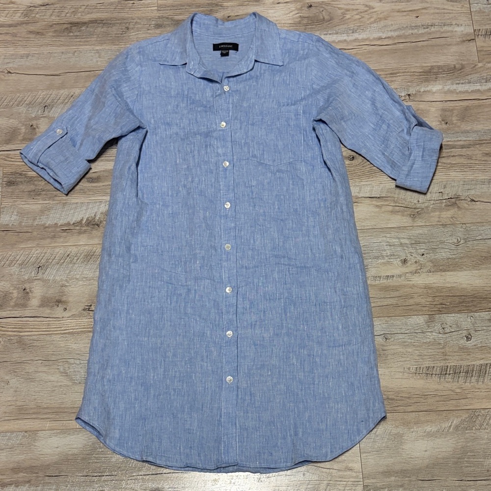 Karen Kane Linen Shirt Dress